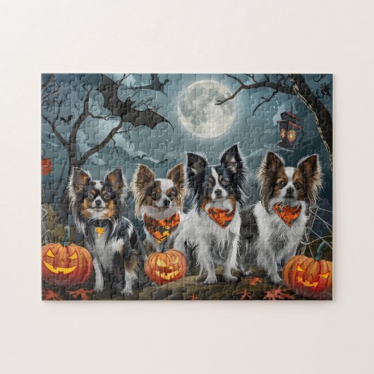 Papillon Halloween Spooky Legpuzzel (Horizontaal)