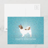 Papillon - Happy Birthday Briefkaart (Voorkant / Achterkant)