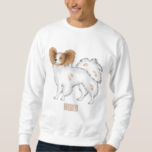 Papillon hond cartoon illustratie trui