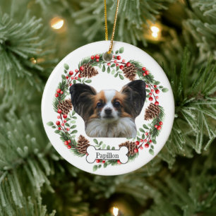 Papillon hond Gepersonaliseerd Ornament voor huisd