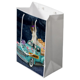 Papillon-hond Halloween-vrachtwagen Schrik Nacht Medium Cadeauzakje