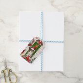 Papillon-hond Kerstcadeau-label Cadeaulabel (Met Touw)