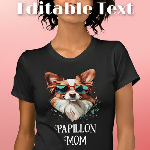 Papillon Hond Moeder Zonnebril T-shirt