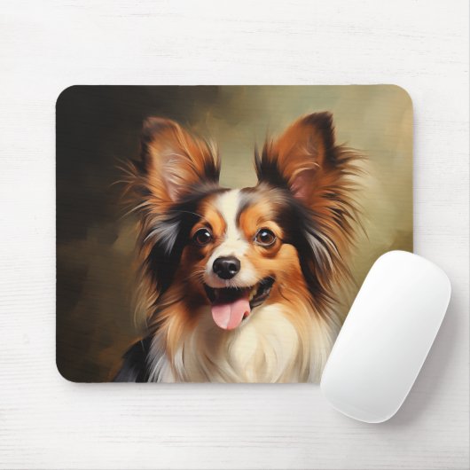 Papillon hond muismat (Met muis)