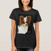Papillon Hond Schilderen Lang T-shirt (Voorkant)