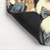 Papillon hondenillustratie Muismat (Hoek)