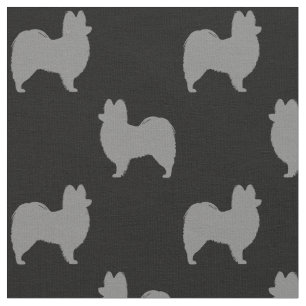Papillon Hondenras Silhouettes gevild Stof