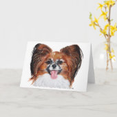 Papillon hoofdstudie kaart (Gele Bloem)