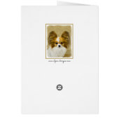 Papillon (Hound Tri) schilderen - Oorspronkelijke  (Achterkant)