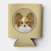 Papillon (Hound Tri) schilderen - Oorspronkelijke Blikjeskoeler (Voorkant)