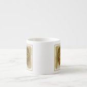 Papillon (Hound Tri) schilderen - Oorspronkelijke Espresso Kop (Voorkant)