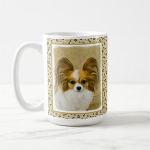 Papillon (Hound Tri) schilderen - Oorspronkelijke Koffiemok