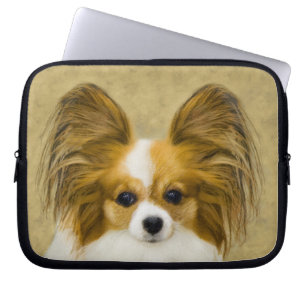 Papillon (Hound Tri) schilderen - Oorspronkelijke Laptop Sleeve