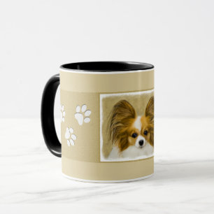 Papillon (Hound Tri) schilderen - Oorspronkelijke Mok