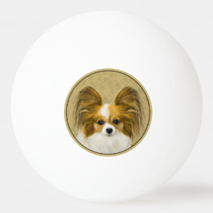 Papillon (Hound Tri) schilderen - Oorspronkelijke Pingpongballen
