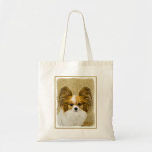 Papillon (Hound Tri) schilderen - Oorspronkelijke Tote Bag