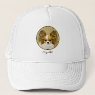 Papillon (Hound Tri) schilderen - Oorspronkelijke Trucker Pet