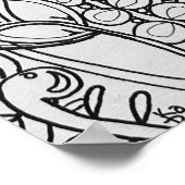 Papillon Imaginaire, affiche de coloration 16" x 2 (Coin)
