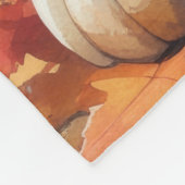 Papillon in de herfst verlaat de Thanksgiving kuns Fleece Deken (Hoek)