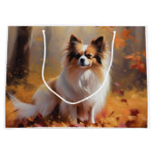Papillon in Herfstbladeren Herfst Inspire Groot Cadeauzakje (Voorkant)
