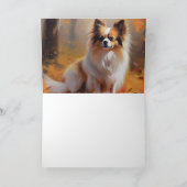 Papillon in Herfstbladeren Herfst Inspire Kaart (Binnen)