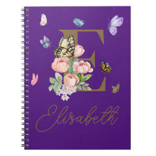 Papillon initial du Carnet personnalisé