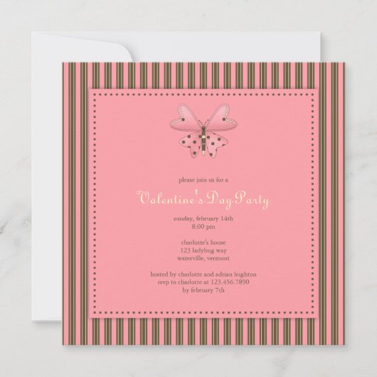 Papillon :: Invitation de la Saint Valentin (Devant)