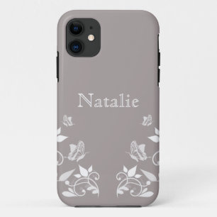 Papillon ivoire Floral BT iPhone 5 Coque