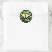 Papillon jaune ~ autocollant (Sac)
