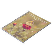 Papillon jaune Bible Verse Journal de prière (Côté gauche)