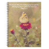 Papillon jaune Bible Verse Journal de prière (Devant)