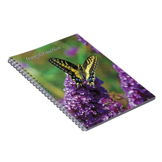 Papillon jaune I - carnet de notes à spirale (Côté Droit)