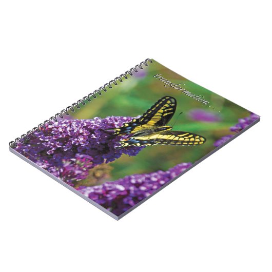 Papillon jaune I - carnet de notes à spirale (Côté gauche)