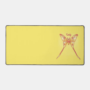 Papillon jaune Luna Moth Nom de la fille