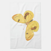Papillon jaune - Serviette de cuisine d'art Vintag (Vertical)