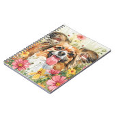 Papillon Journal – Couverture de Chien à l'Aquarel (Côté gauche)