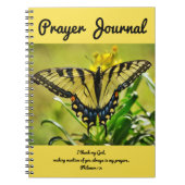 Papillon - Journal de prière Philemon 1:4 (Devant)