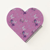 Papillon Joy Carnet de la spirale en forme de coeu (Dos)