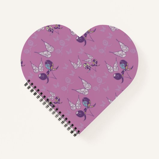 Papillon Joy Carnet de la spirale en forme de coeu (Devant)