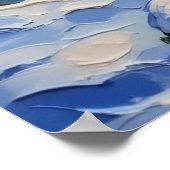 Papillon Kerstboot Vakantie Poster (Hoek)