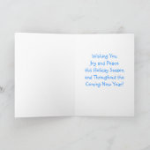 Papillon KerstCaroler BW Feestdagen Kaart (Binnen)