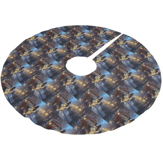 Papillon Kerstfeest Seizoen Kerstboom Rok (Gekanteld)