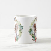 Papillon Kerstkrans feestelijke pup Koffiemok (Center)