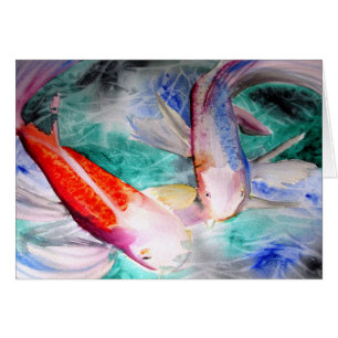 Papillon Koi aquarelle japonais Poisson Art