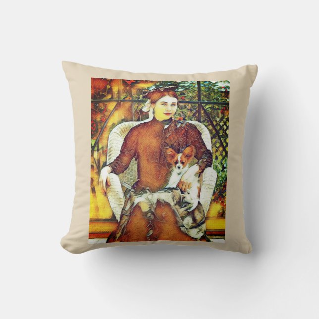 Papillon Lady Kussen (Voorkant)