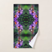 Papillon Lady Peint Sur Aster Flower Abstrait (Serviette à main)