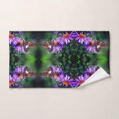 Papillon Lady Peint Sur Aster Flower Abstrait (Serviette à main)