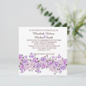 Papillon Lavender Floral Garden Invitation de mari (Debout devant)
