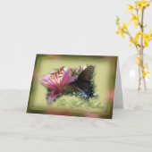 Papillon & Lily Get Well ou autre carte d'occasion (Fleur jaune)