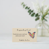 Papillon Logo Carte de visite Pappion (Debout devant)